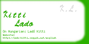 kitti lado business card
