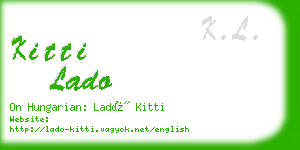 kitti lado business card